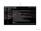 BMW Motorrad BMW 2006 R-Models 4V R 850 R 02 (0428) Sticker, Integral Brake (Failures)