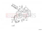 BMW Motorrad BMW 1997 R-Models 4V R 850 GS 95 (0403) Dashboard mounting parts