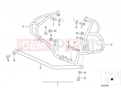 BMW Motorrad BMW 1997 R-Models 4V R 850 R 94 (0401,0406) Set safety bars for driving school