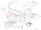 BMW Motorrad BMW 1998 R-Models 4V R 850 RT 96 (0412) Top case, single parts