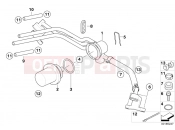 BMW Motorrad BMW 2000 R-Models 4V R 850 R 02 (0428) Fuel distributor/Pressure regulator
