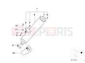 BMW Motorrad BMW 2000 R-Models 4V R 850 R 02 (0428) Rear muffler