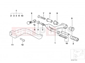 BMW Motorrad BMW 2000 R-Models 4V R 850 R 02 (0428) External gearshift parts/Shift lever
