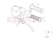BMW Motorrad BMW 2000 R-Models 4V R 850 R 02 (0428) Clutch control assembly