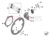BMW Motorrad BMW 2000 R-Models 4V R 850 R 02 (0428) Front wheel brake