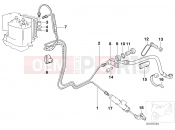 BMW Motorrad BMW 2000 R-Models 4V R 850 R 02 (0428) Brake line, Integral ABS, rear