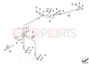 BMW Motorrad BMW 2000 R-Models 4V R 850 R 02 (0428) Front brake pipe Stahlflex