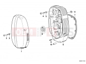 BMW Motorrad BMW CLASSIC 1987 R-Models 2V R 65 RT SF Protecting cover - chain cover