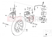 BMW Motorrad BMW CLASSIC 1987 R-Models 2V R 65 RT SF Front wheel brake