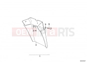 BMW Motorrad BMW CLASSIC 1987 R-Models 2V R 65 RT SF Set mud flaps, rear
