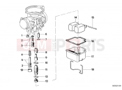BMW Motorrad BMW CLASSIC 1987 R-Models 2V R 100 RS Carburetor-float assy/jet