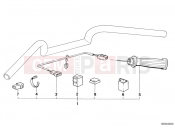 BMW Motorrad BMW CLASSIC 1987 R-Models 2V R 100 RS Retrofit kit, heated handle