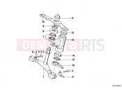 BMW Motorrad BMW CLASSIC 1992 R-Models 2V R 80 RT Lower fork cross brace