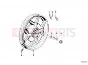 BMW Motorrad BMW CLASSIC 1992 R-Models 2V R 80 RT Cast rim, rear