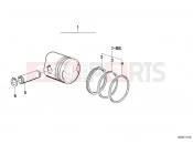 BMW Motorrad BMW CLASSIC 1982 R-Models 2V R 80 ST Piston, single components