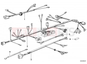 BMW Motorrad BMW CLASSIC 1982 R-Models 2V R 80 ST Wiring harness/chassis/engine/tail light