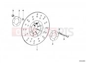 BMW Motorrad BMW CLASSIC 1982 R-Models 2V R 100 RS Brake rotor, front