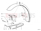 BMW Motorrad BMW CLASSIC 1982 R-Models 2V R 100 RT Mudguard front