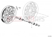 Cast rim-shims - BMW Motorrad R45 1982