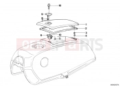 BMW Motorrad BMW CLASSIC 1982 R-Boxer R45T Fuel tank-tool container