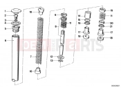 BMW Motorrad BMW CLASSIC 1981 R-Models 2V R 80 TIC Telescope fork tube/absorber/spring