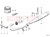 BMW Motorrad BMW CLASSIC 1981 R-Models 2V R 100 TIC Exhaust system