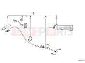 BMW Motorrad BMW CLASSIC 1981 R-Models 2V R 100 TIC Retrofit kit, heated handle