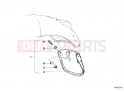 BMW Motorrad BMW CLASSIC 1981 R-Models 2V R 100 TIC Set mud flaps, rear