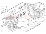 DUCATI Superbike 1199 Panigale S ABS 010 - HALF-CRANKCASES PAIR » ENGINE CASE