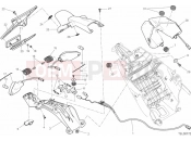DUCATI 2014 HYPERMOTARD NUMBER PLATE HOLDER - TAIL LIGHT » LIGHTING SYSTEM