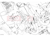 DUCATI 2014 HYPERMOTARD SP EXHAUST SYSTEM » EXHAUST SYSTEM