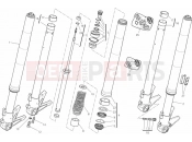 DUCATI 2013 Monster 1100 EVO ABS 024 - FRONT FORK (1) » FRONT SUSPENSION