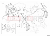 DUCATI 2013 Monster 696 ABS FRONT BRAKE SYSTEM » BRAKING SYSTEM
