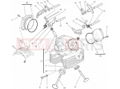 DUCATI Monster 696 ABS ANNIVERSARY VERTICAL CYLINDER HEAD » VALVE DRIVE