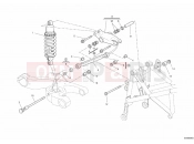 DUCATI 2013 Hypermotard 796 REAR SHOCK ABSORBER » SWING ARM