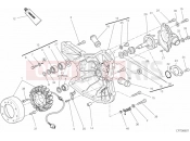 DUCATI 2013 Superbike 848 EVO Corse SE GENERATOR COVER - WATER PUMP » COOLING SYSTEM