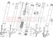 DUCATI 2013 Diavel 21A - FRONT FORK (1) » FRONT SUSPENSION