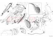 DUCATI 2013 Diavel 27A - NUMBER PLATE HOLDER - TAIL LIGHT » LIGHTING SYSTEM