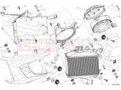 DUCATI 2013 Diavel Carbon BRA RADIATOR, WATER, LH » COOLING SYSTEM