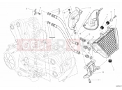 DUCATI 2013 Diavel Carbon BRA OIL COOLER » LUBRICATION SYSTEM