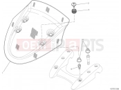 DUCATI 2013 Diavel WHITE STRIPE WINDSHIELD » PLASTICS