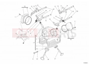 DUCATI 2012 Monster 696 ABS VERTICAL CYLINDER HEAD » VALVE DRIVE