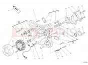 DUCATI Superbike 848 EVO GENERATOR COVER - WATER PUMP » COOLING SYSTEM