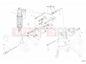 DUCATI 2011 Hypermotard 1100 EVO SP REAR SHOCK ABSORBER » SWING ARM