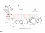 DUCATI 2011 Monster 696 CYLINDER - PISTON » ENGINE CASE