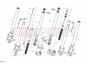 DUCATI 2011 Monster 696 ABS FRONT FORK » FRONT SUSPENSION