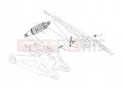 DUCATI 2011 Monster 696 ABS REAR SHOCK ABSORBER » SWING ARM