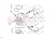 DUCATI 2011 Monster 696 ABS HORIZONTAL CYLINDER HEAD » VALVE DRIVE
