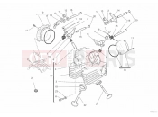 DUCATI Monster 1100 ABS VERTICAL CYLINDER HEAD » VALVE DRIVE