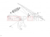 DUCATI 2010 Monster 1100 S ABS REAR SHOCK ABSORBER » SWING ARM